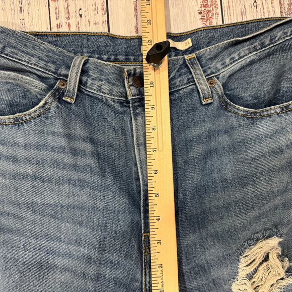 Levi’s ’94 Baggy Ripped High Rise Straight Jeans Raw Hem W31 - Picture 12 of 14